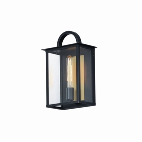 Manchester One Light Outdoor Wall Sconce BlackOutdoor wall sconces with motion sensor