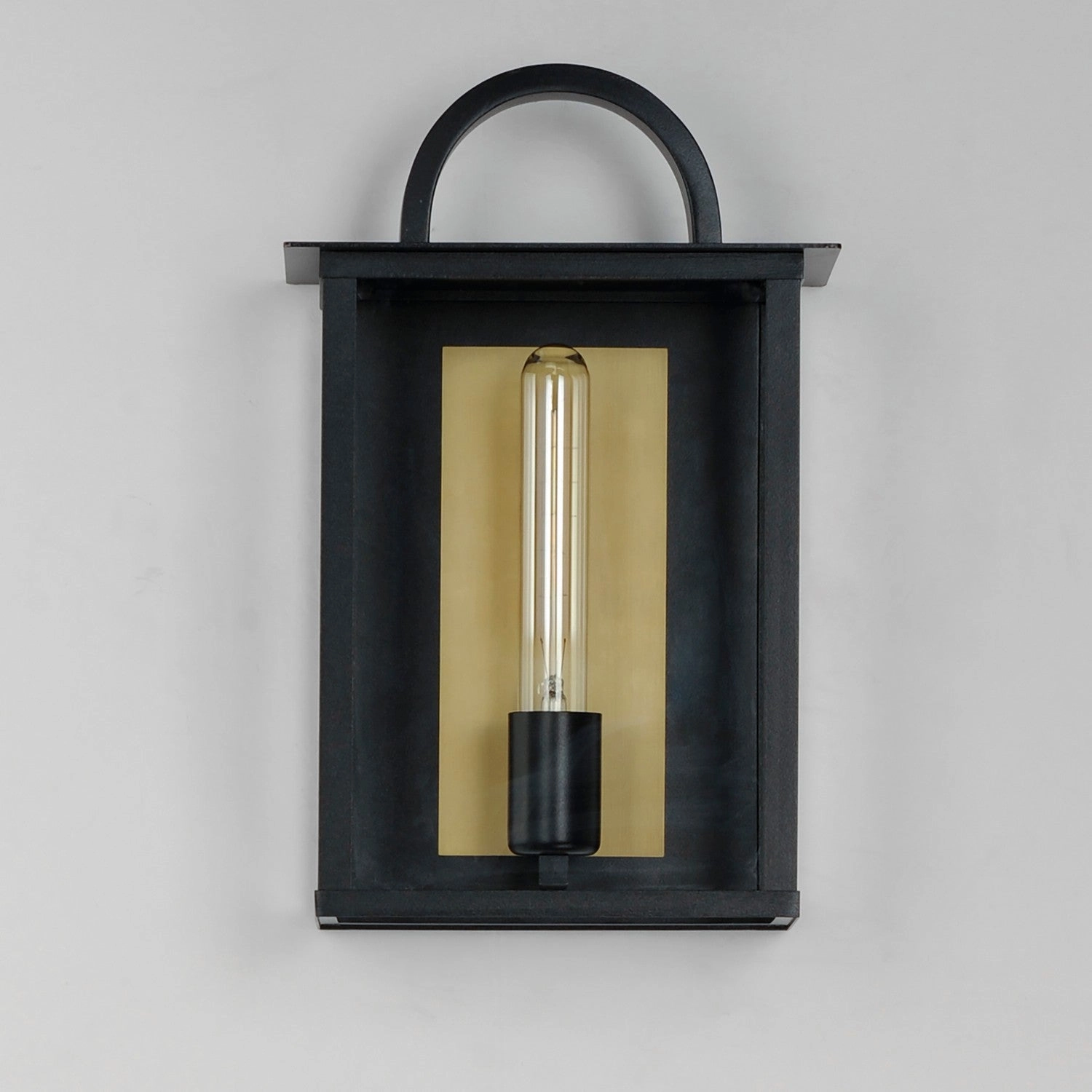 Manchester One Light Outdoor Wall Sconce Black