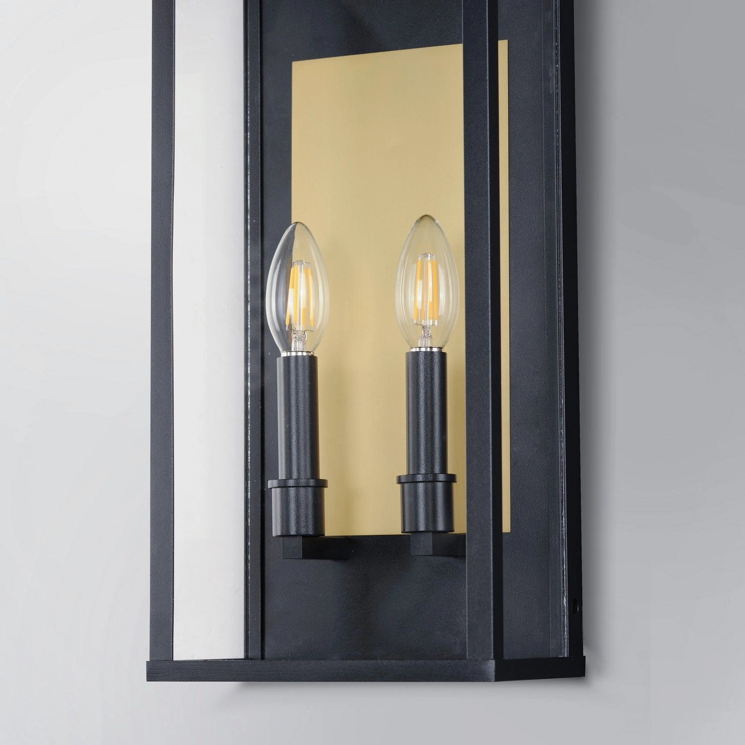 Manchester Two Light Outdoor Wall Sconce Black