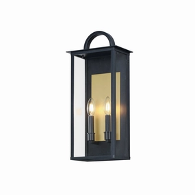 Manchester Two Light Outdoor Wall Sconce BlackOutdoor wall sconces with motion sensor
