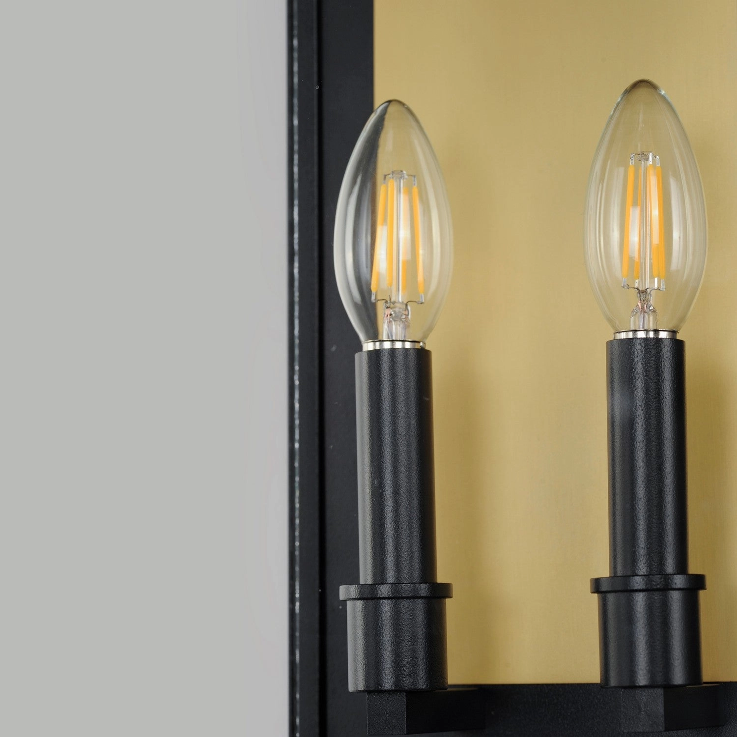 Manchester Two Light Outdoor Wall Sconce Black