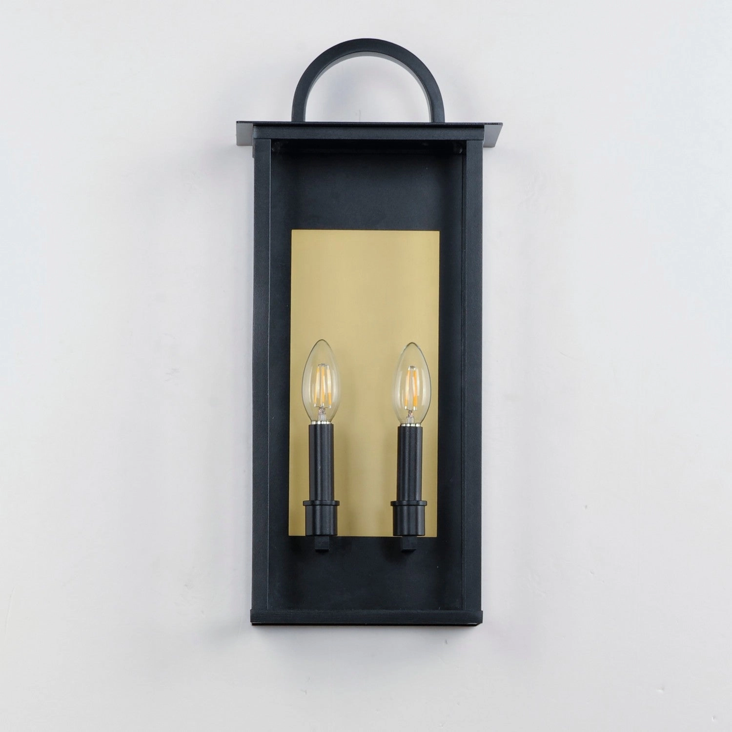 Manchester Two Light Outdoor Wall Sconce Black