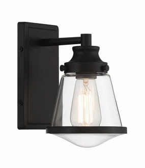 Mannsdale One Light Bath Vanity CoalOutdoor wall sconces with motion sensor