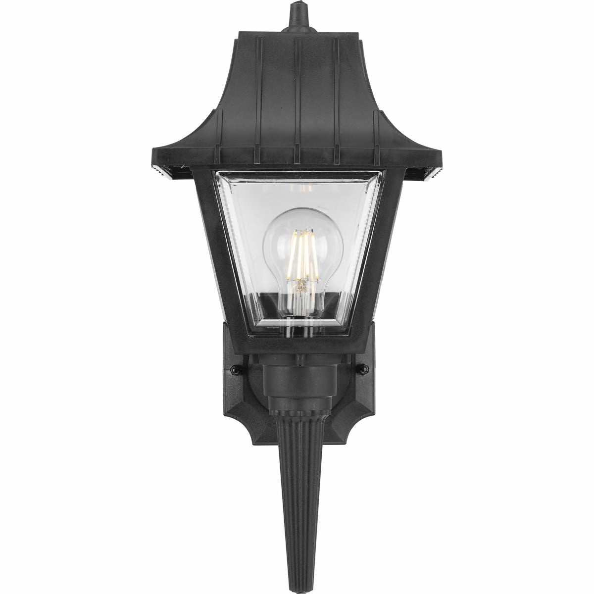 Mansard One Light Wall Lantern Black