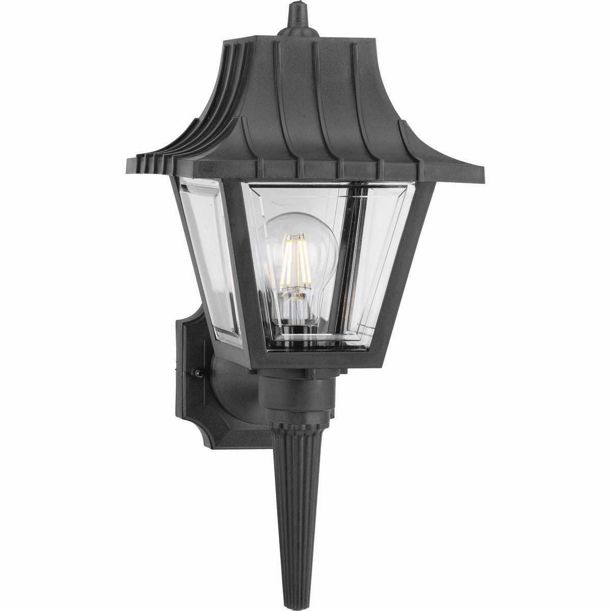 Mansard One Light Wall Lantern Black