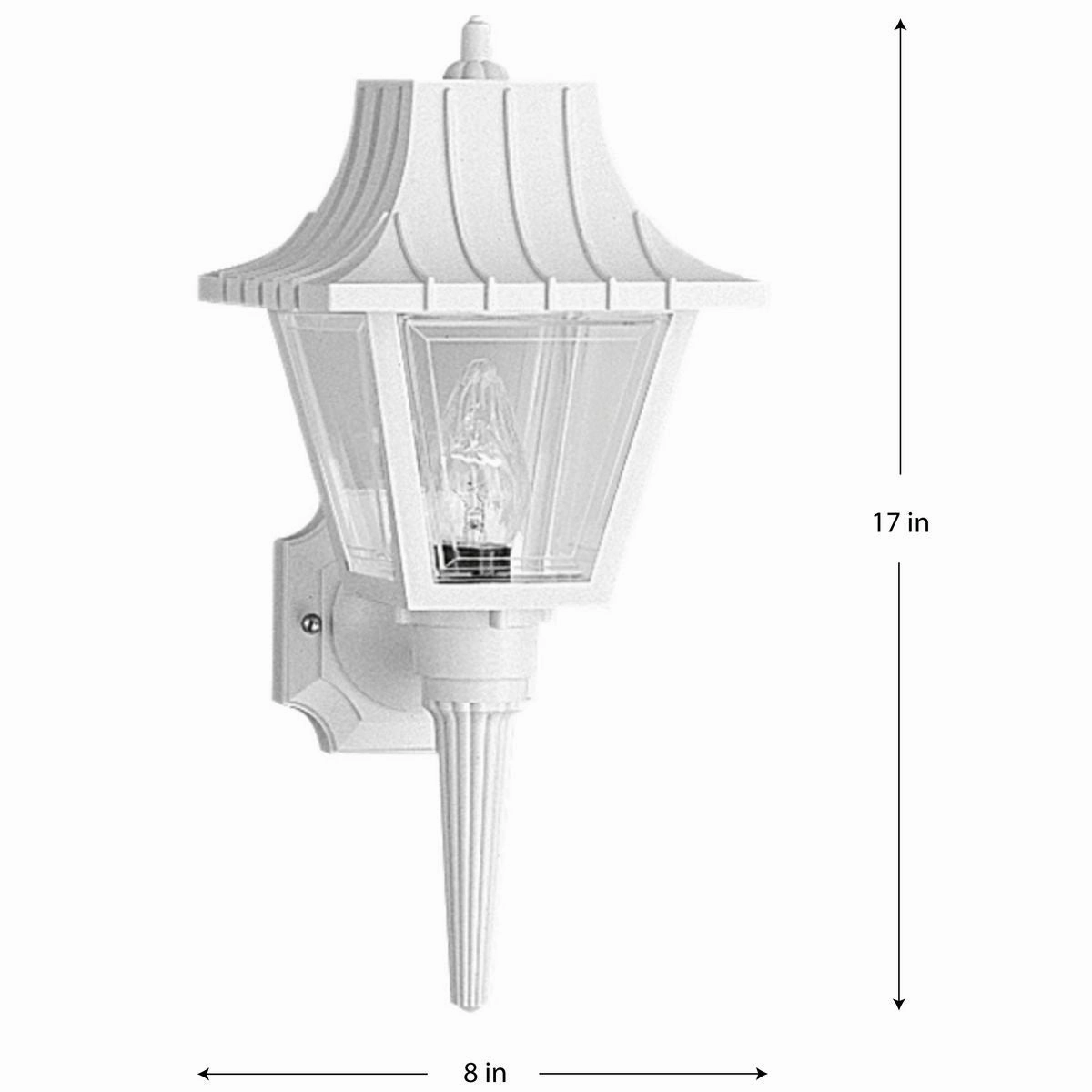 Mansard One Light Wall Lantern White