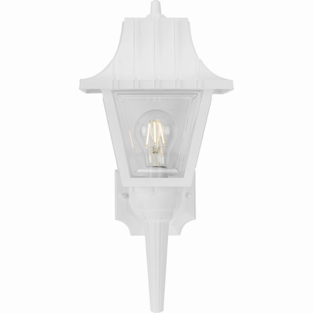 Mansard One Light Wall Lantern White