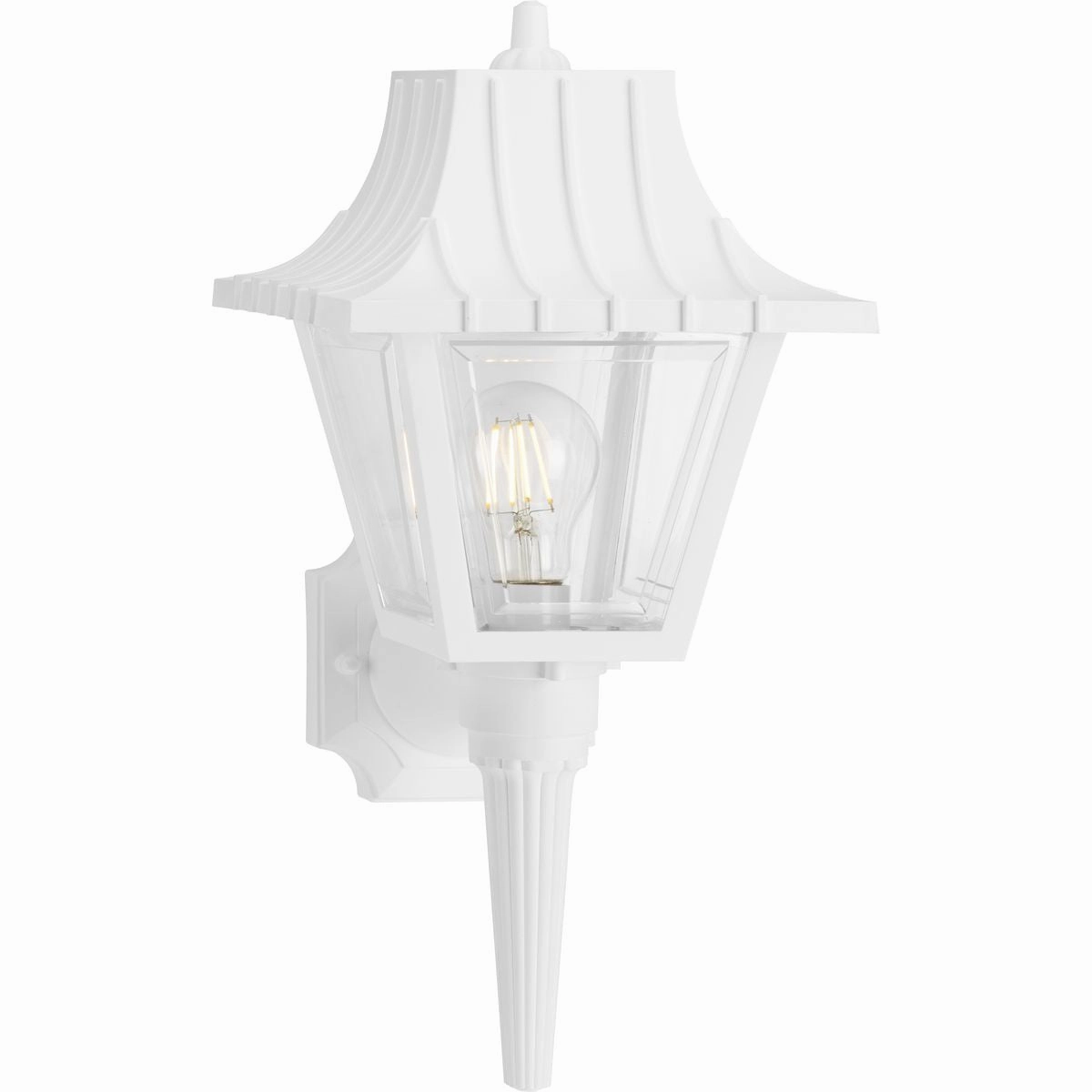 Mansard One Light Wall Lantern White