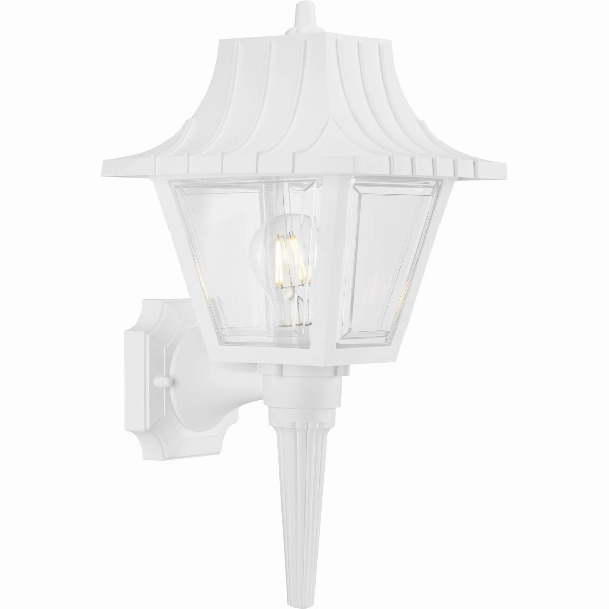 Mansard One Light Wall Lantern White