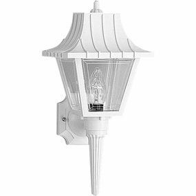 Mansard One Light Wall Lantern WhiteOutdoor wall sconces with motion sensor