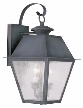 Mansfield Two Light Outdoor Wall Lantern CharcoalOutdoor wall sconces with motion sensor