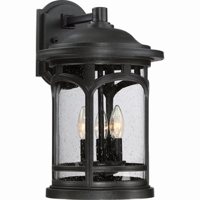 Marblehead Three Light Outdoor Wall Lantern Mystic BlackOutdoor wall sconces with motion sensor