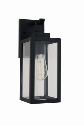 Marin One Light Outdoor Lantern Textured BlackOutdoor wall sconces with motion sensor