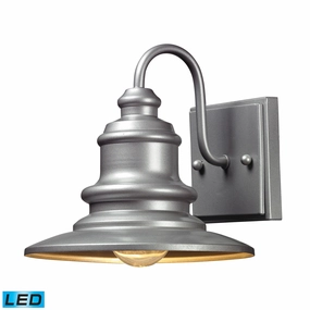Marina LED Outdoor Wall Sconce Matte SilverOutdoor wall sconces with motion sensor