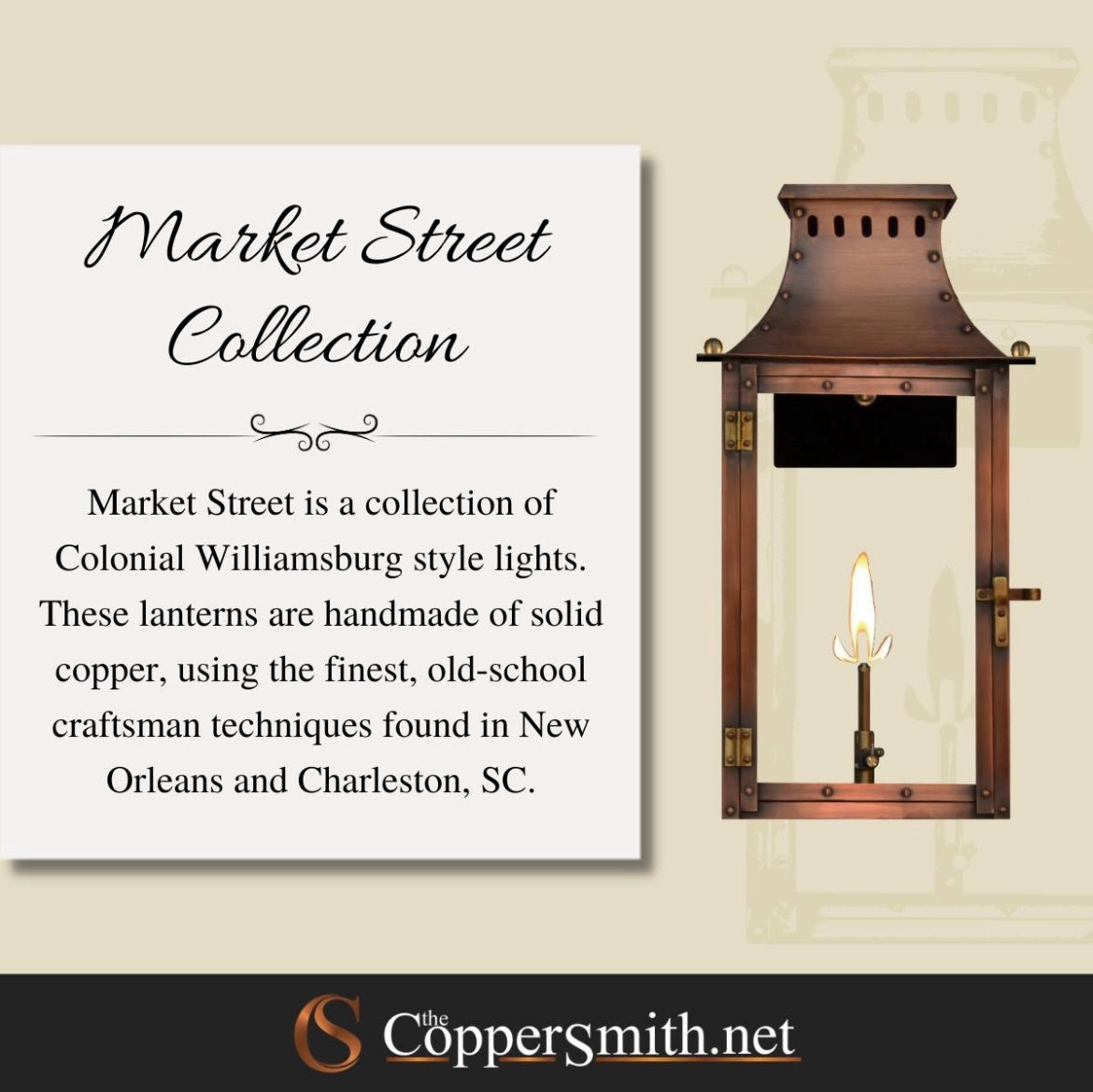 Market Street 16" Gas Outdoor Wall Sconce