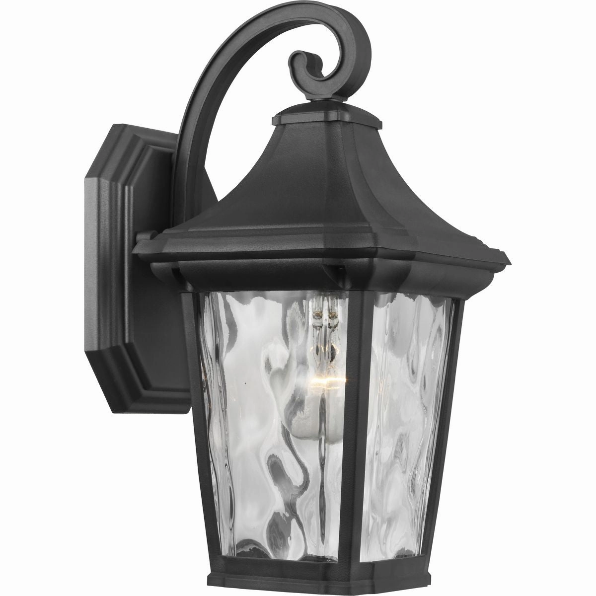 Marquette One Light Wall Lantern Black