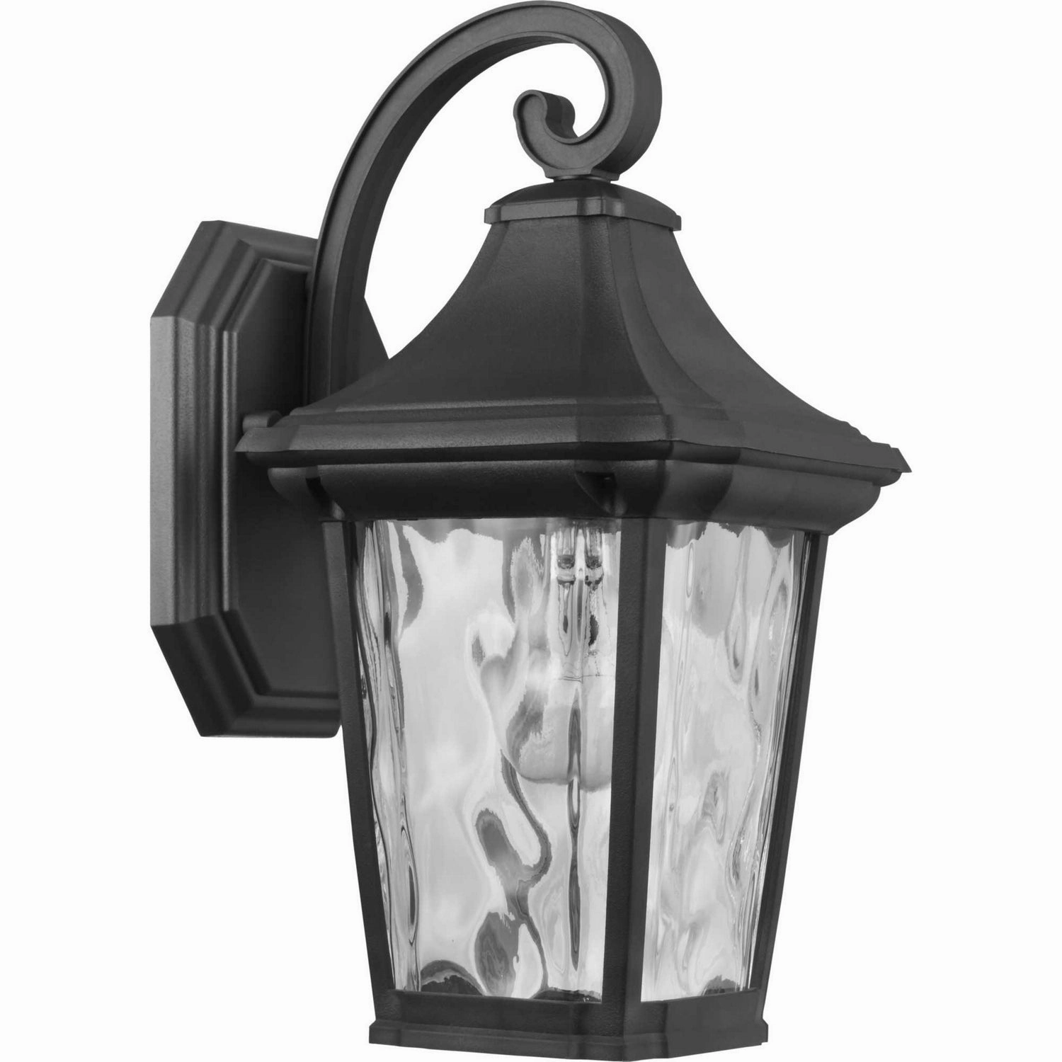 Marquette One Light Wall Lantern BlackOutdoor wall sconces with motion sensor
