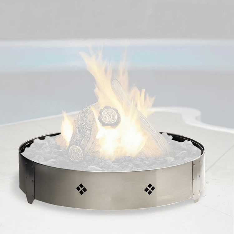 Marquis by Kingsman Round Decorative Ring for FP2085NT/LPT Fire Pit FP20SSRTFireproof mat for under fire pit