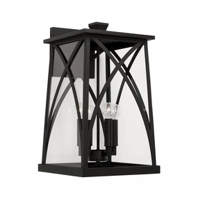 Marshall Four Light Outdoor Wall Lantern BlackOutdoor wall sconces with motion sensor