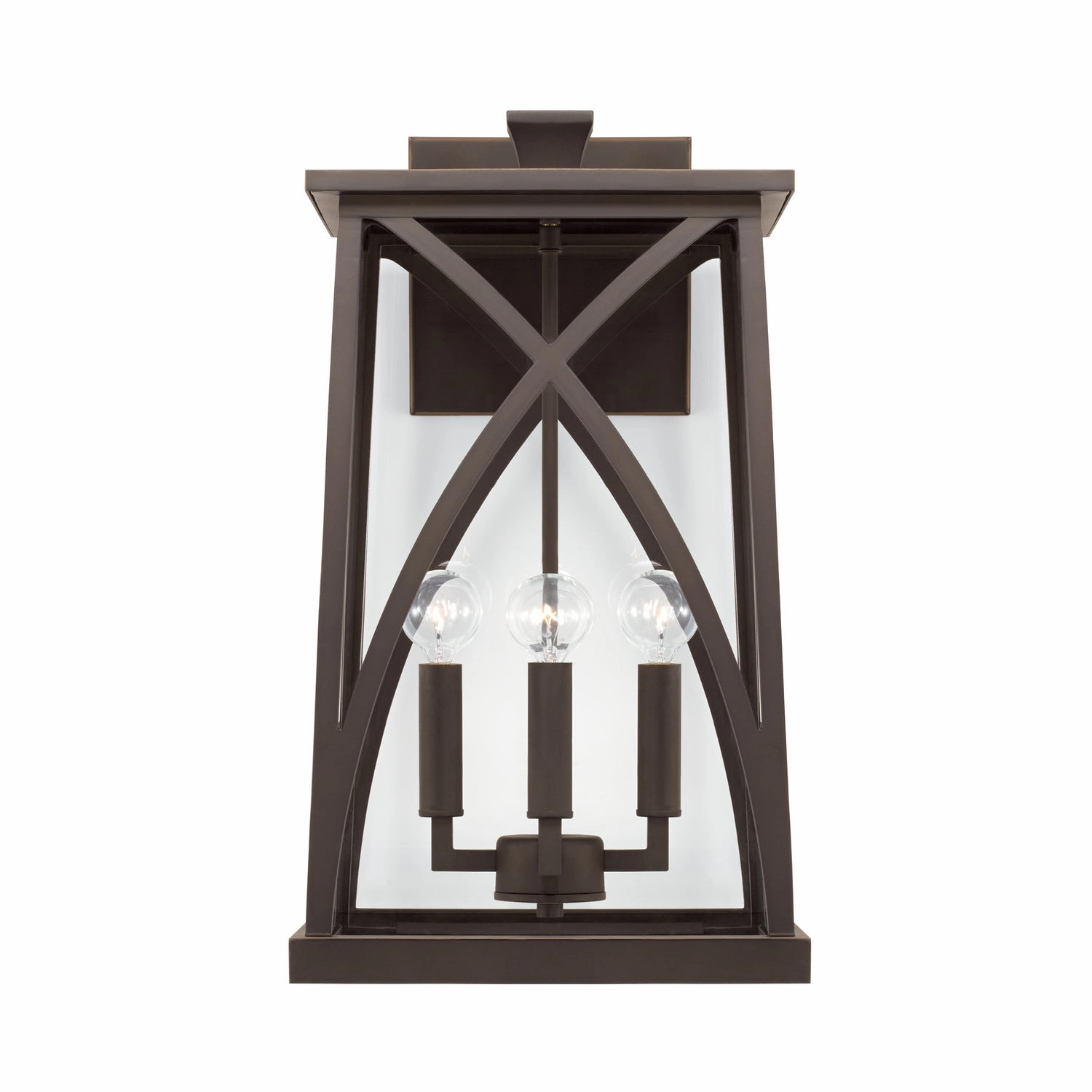 Marshall Four Light Outdoor Wall Lantern Oiled Bronze