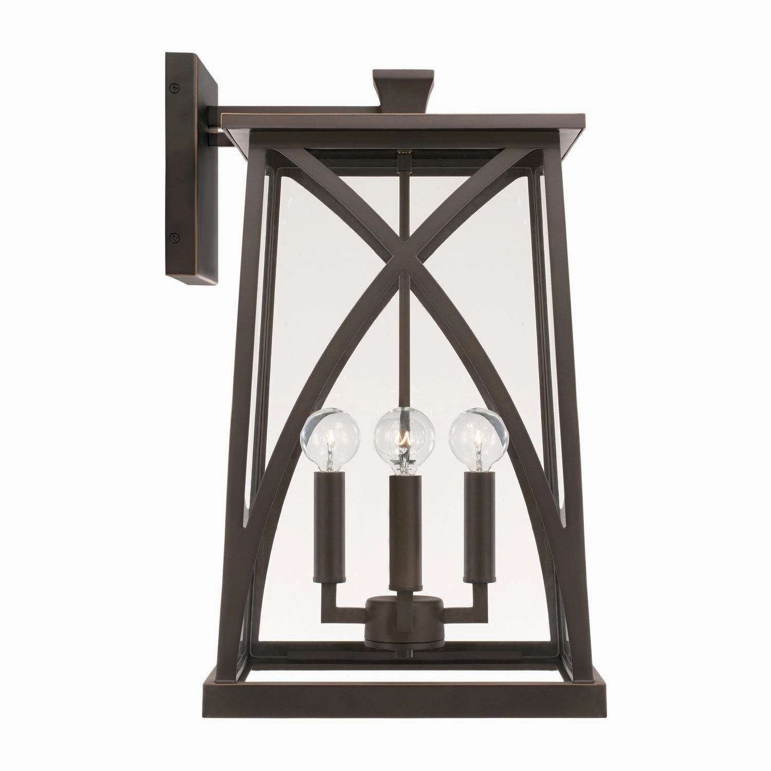 Marshall Four Light Outdoor Wall Lantern Oiled Bronze