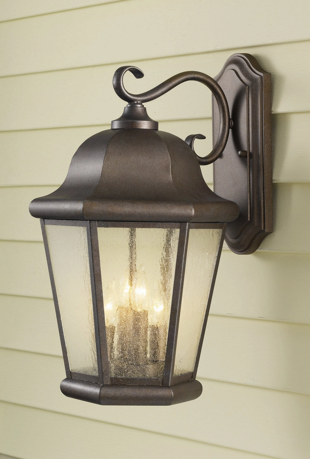 Martinsville Four Light Outdoor Wall Lantern Corinthian Bronze