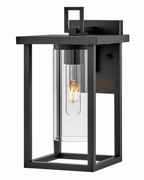 Mateo LED Wall Mount BlackOutdoor wall sconces with motion sensor