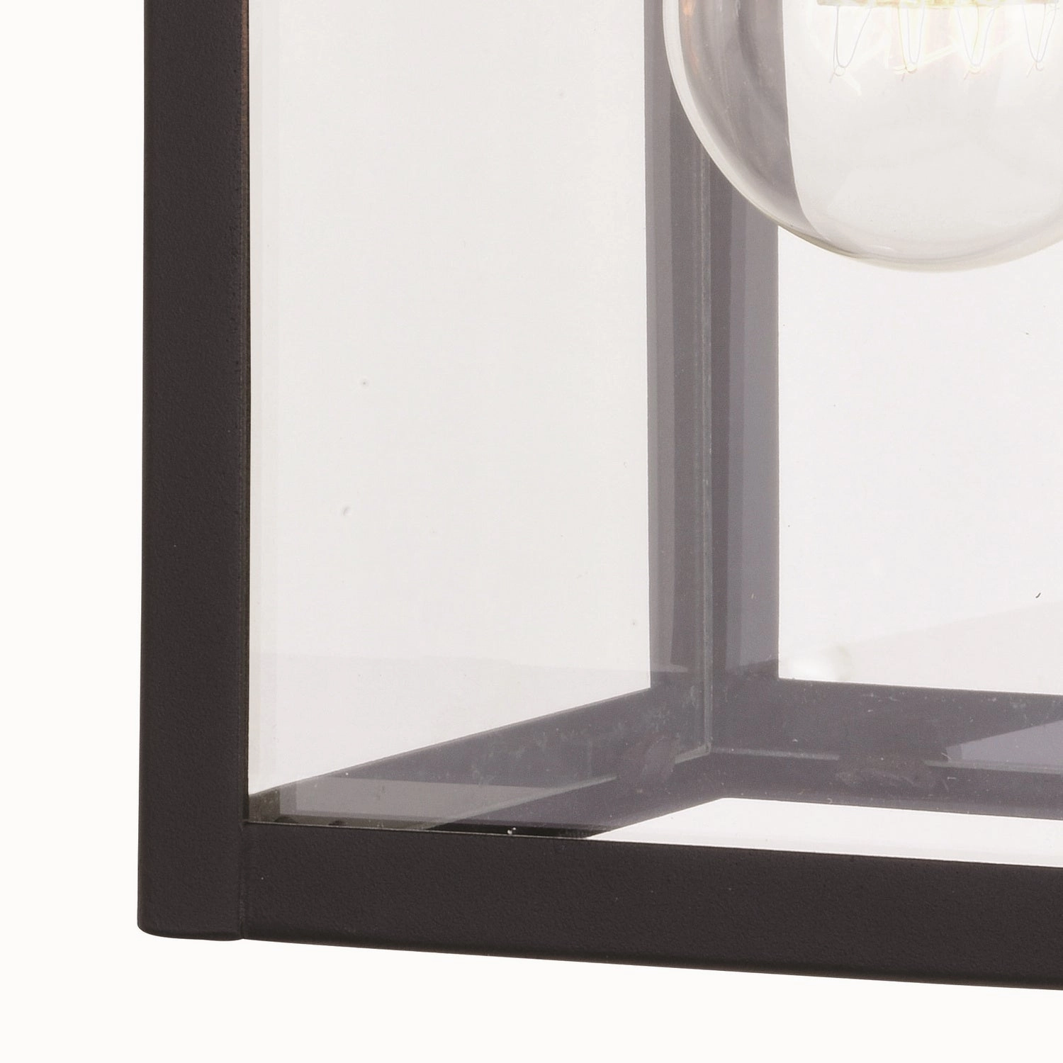 Medinah One Light Outdoor Motion Sensor Wall Mount Textured Black