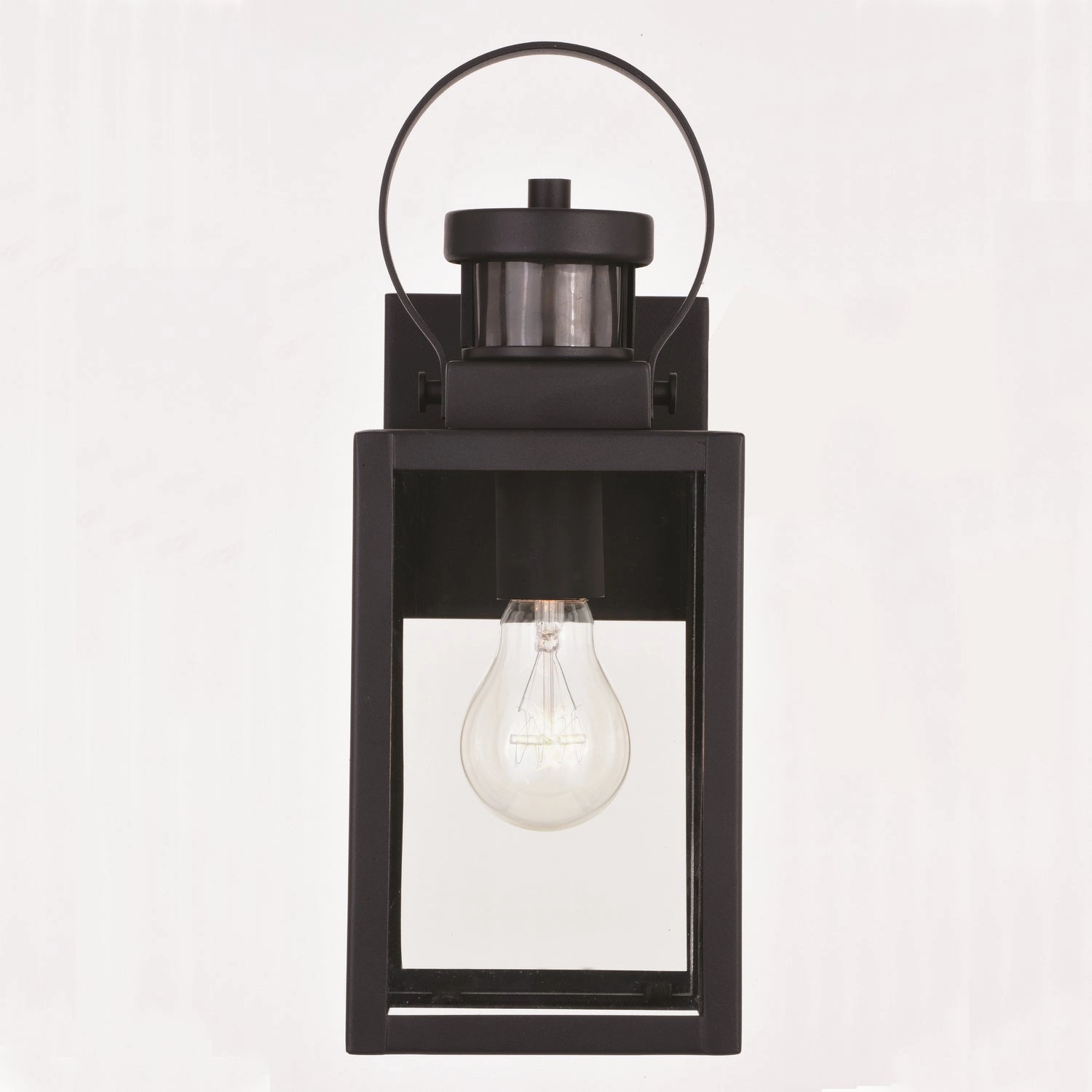 Medinah One Light Outdoor Motion Sensor Wall Mount Textured Black