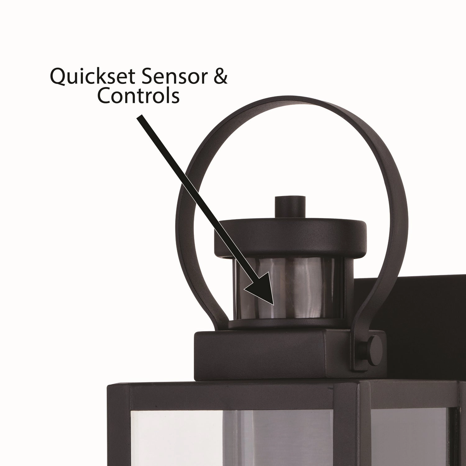 Medinah One Light Outdoor Motion Sensor Wall Mount Textured Black