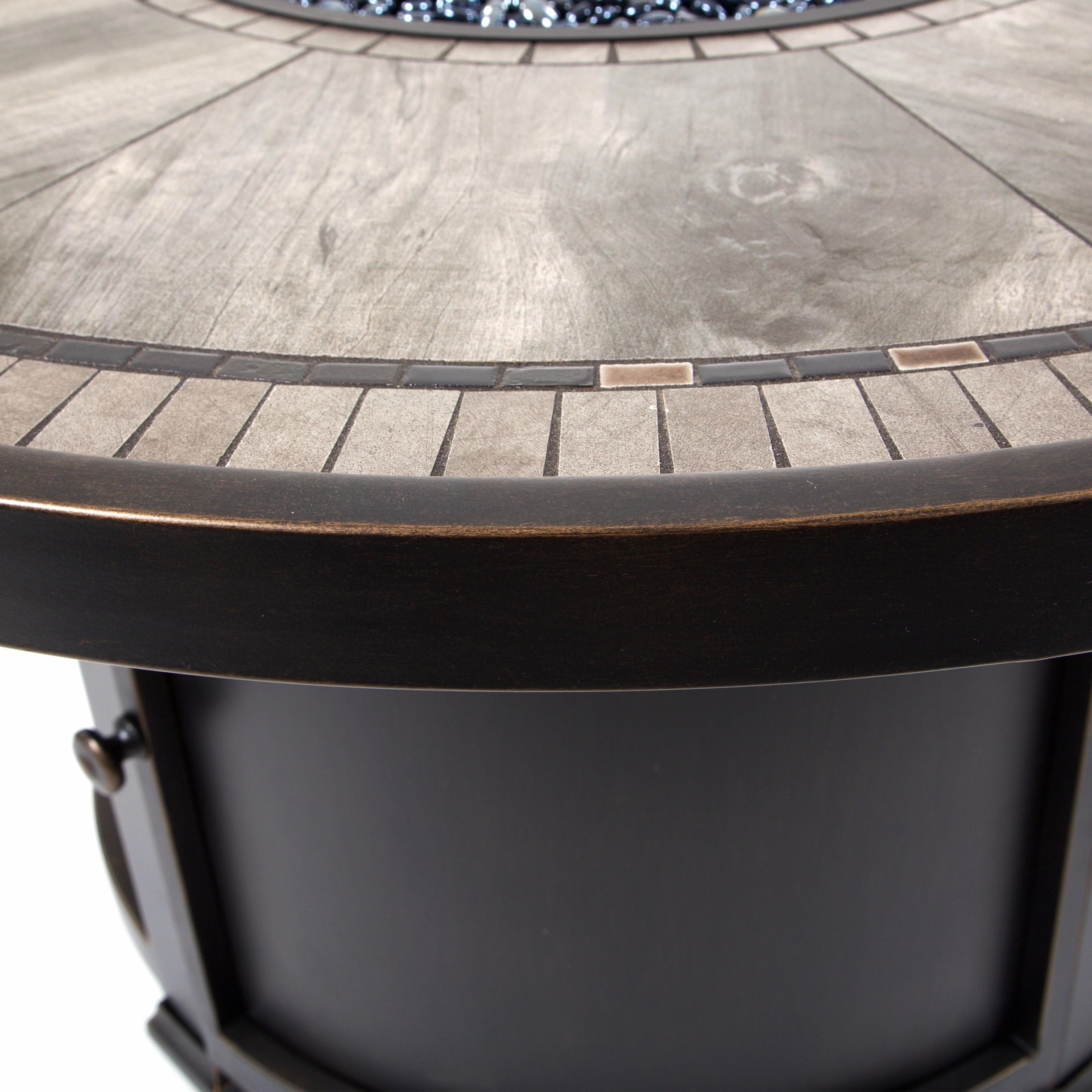 Melrose 48" Round Porcelain Top Fire Pit