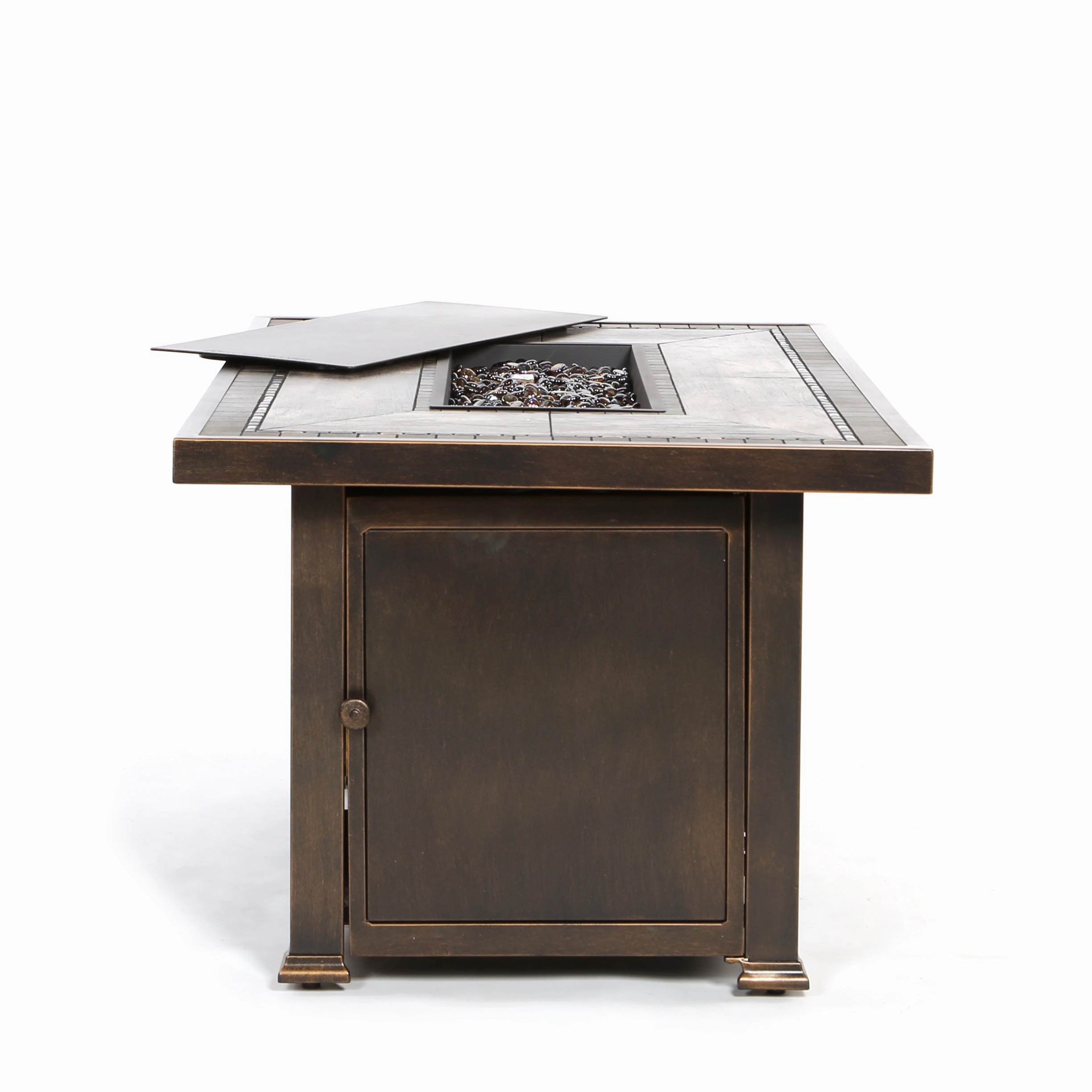 Melrose 52" x 32" Porcelain Top Fire Pit