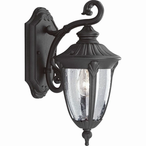Meridian One Light Wall Lantern Textured BlackOutdoor wall sconces with motion sensor