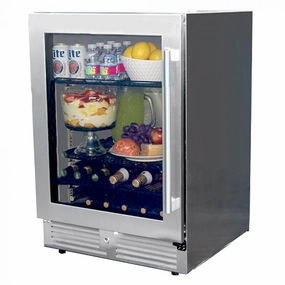 MHP Modern Home Products 24 Built-In or Portable Outdoor Rated Refrigerator PFFRIG24 outdoor beverage cooler with wheels