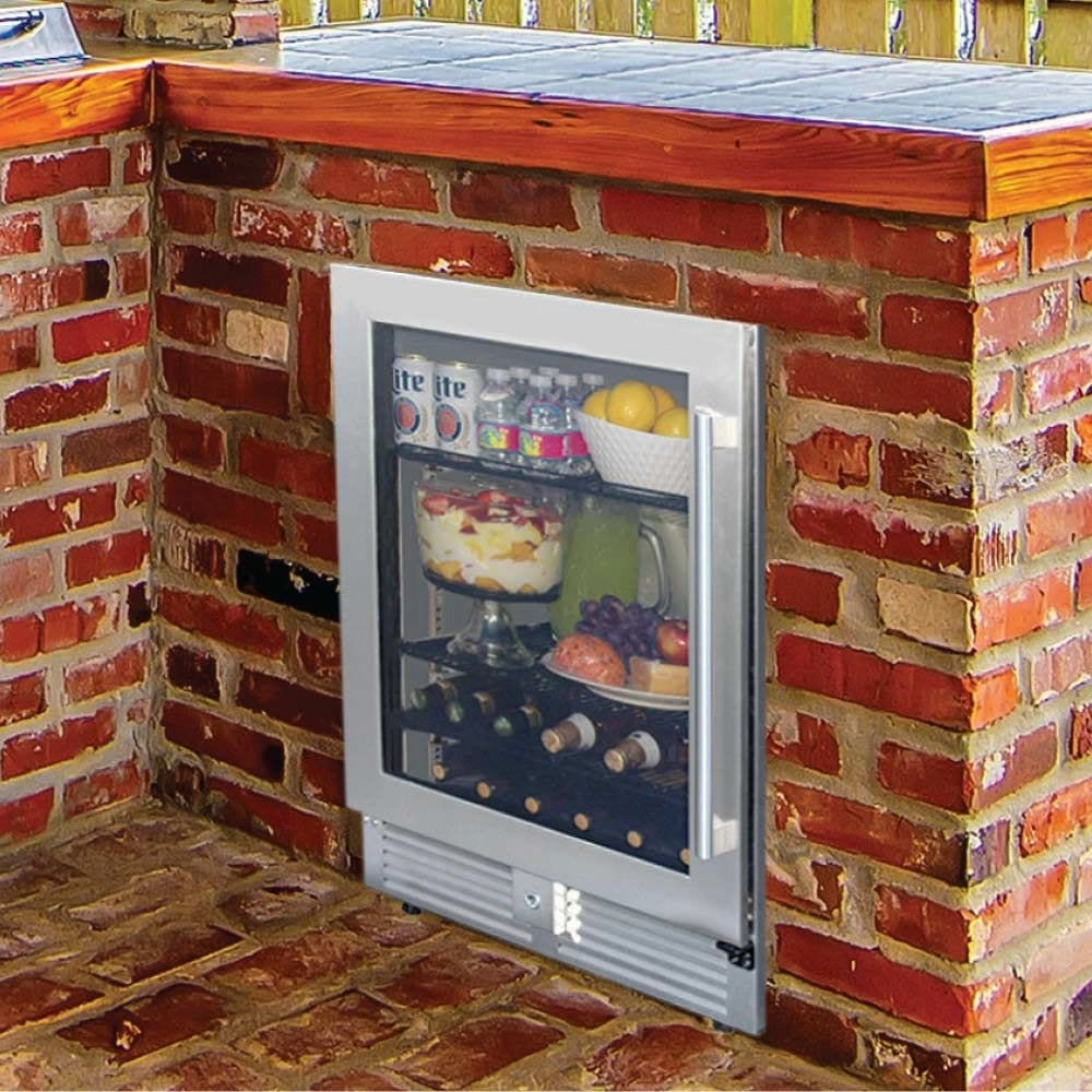 MHP Modern Home Products 24 Built-In or Portable Outdoor Rated Refrigerator PFFRIG24