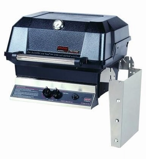 MHP Modern Home Products JNR 4 Gas Grill Head with Side Shelf and SearMagic Grids professional outdoor BBQ grill set
