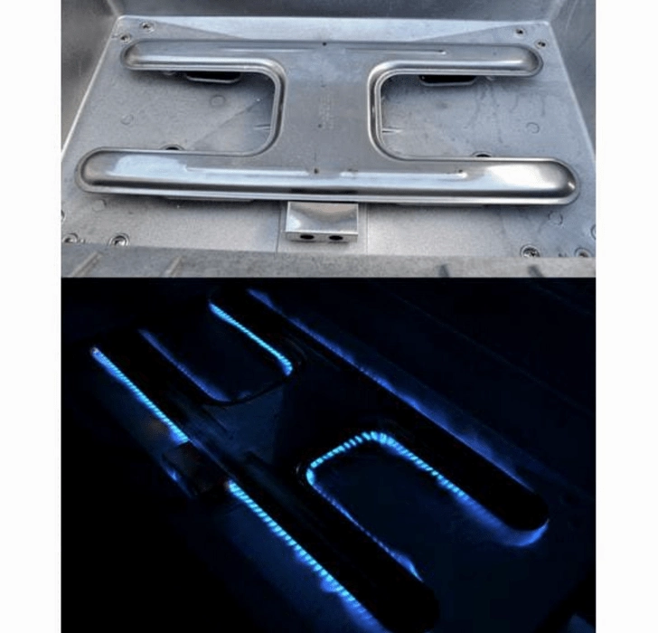 MHP Modern Home Products JNR 4 Gas Grill Head with Side Shelf and SearMagic Grids