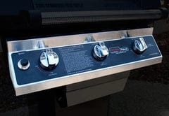 MHP Modern Home Products Stainless Steel Tri-Burn Gas Grill Head With 2 Shelves T3G4DD