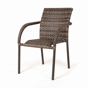 Mios Woven Bistro Chairoutdoor dining chair with armrests