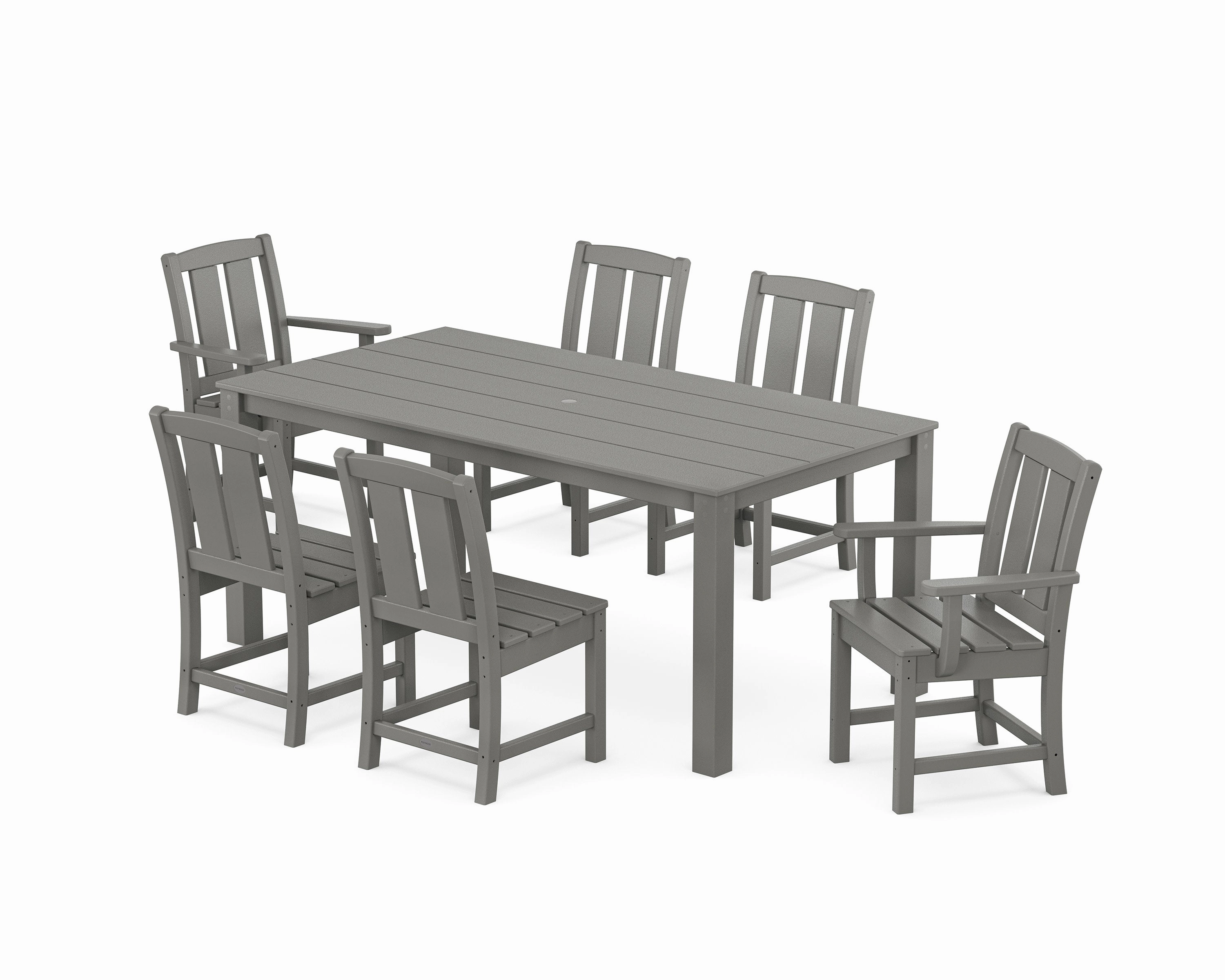 Mission 7-Piece Parsons Dining Setoutdoor patio furniture set