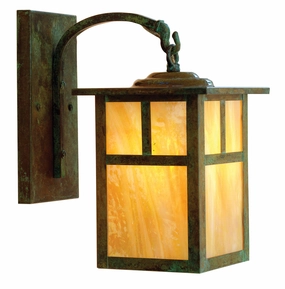 Mission One Light Wall Mount Verdigris PatinaOutdoor wall sconces with motion sensor