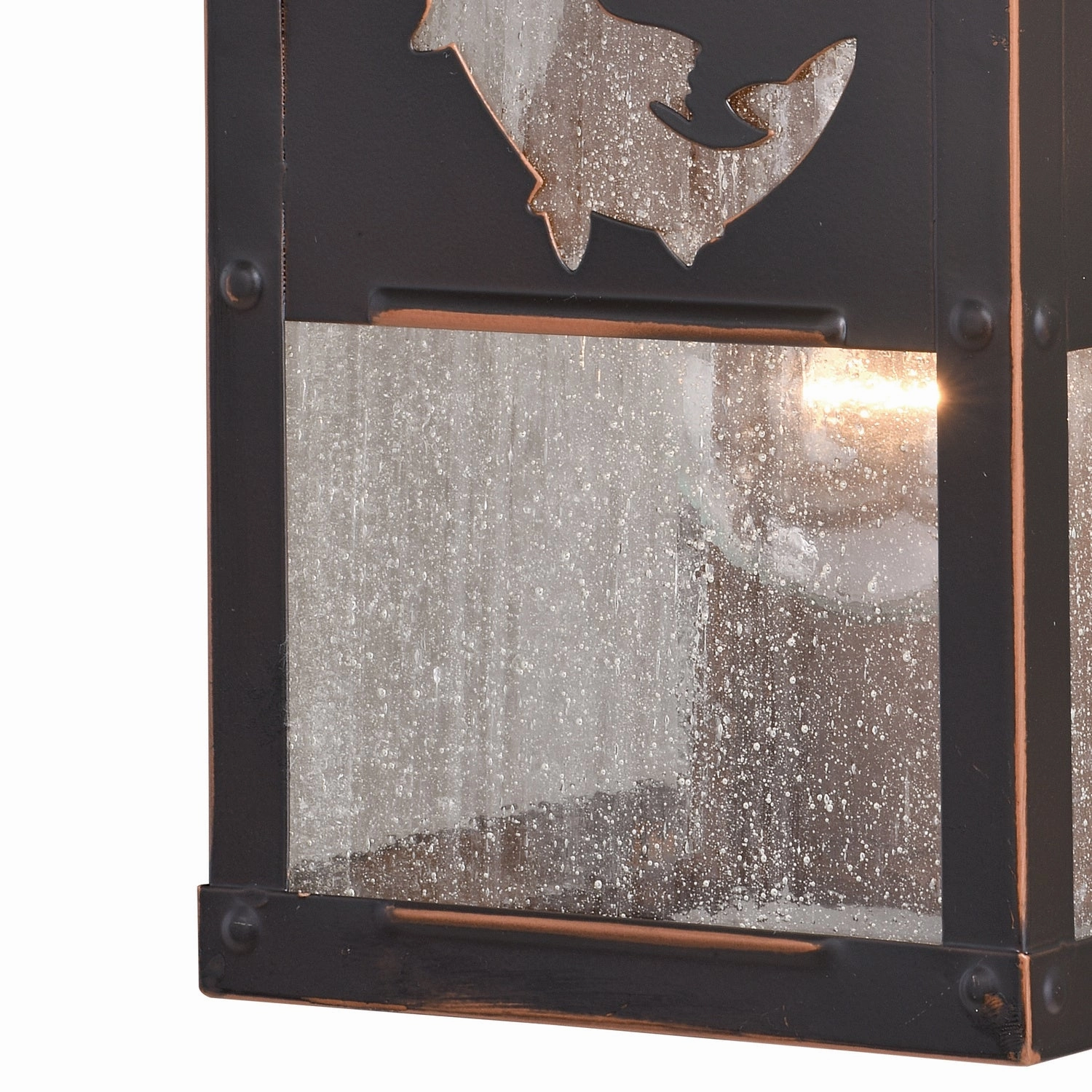 Missoula One Light Outdoor Wall Mount Burnished Bronze