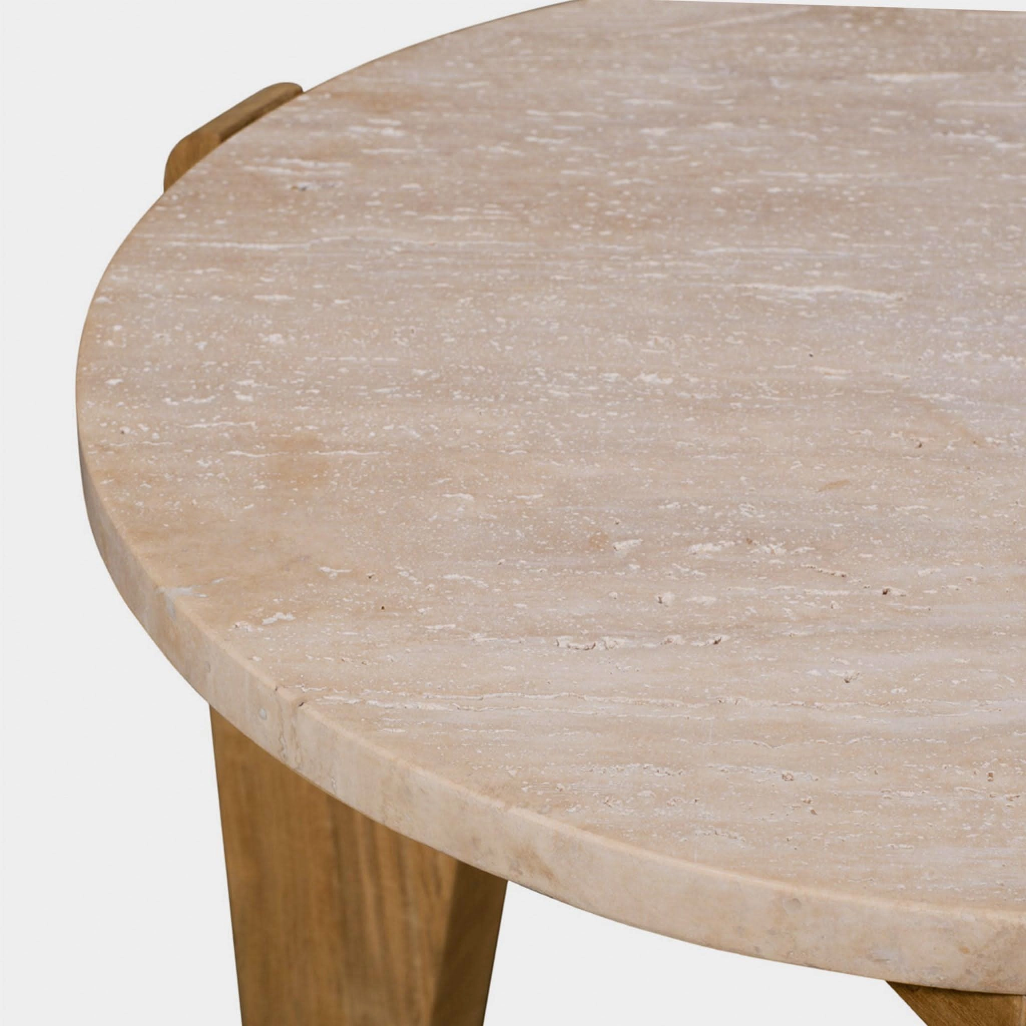 Mlb Teak Round Side Table