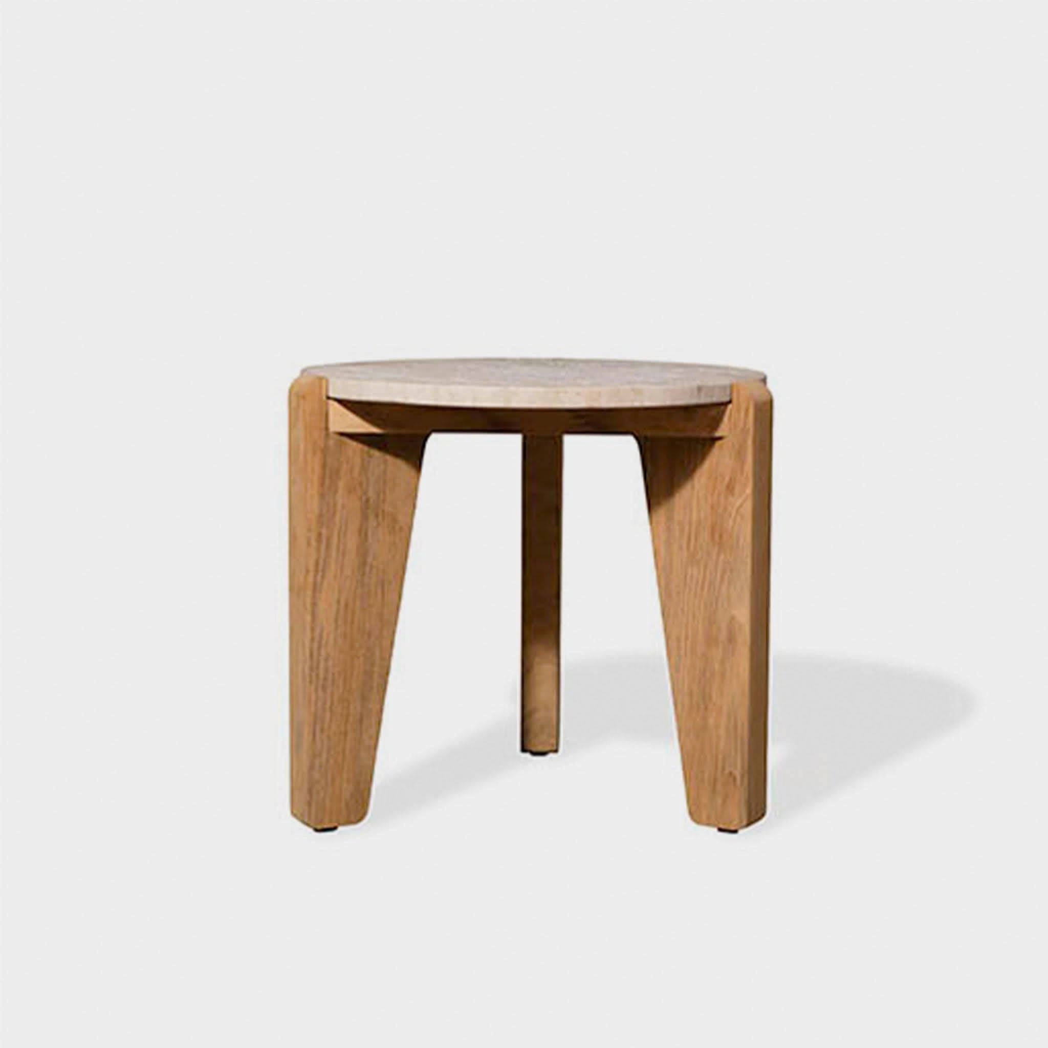 Mlb Teak Round Side Table
