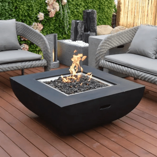 Modeno - Aurora Concrete Square Fire Pit Table OFG114