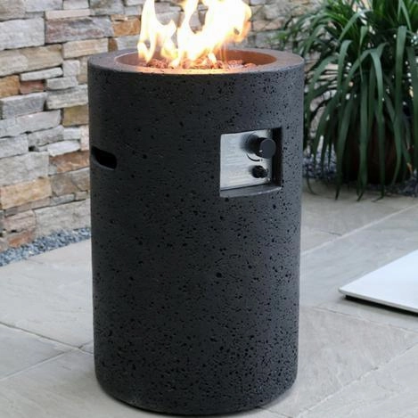 Modeno - Lava Tube Fire Pit Column, Hidden Propane Storage - OFG602