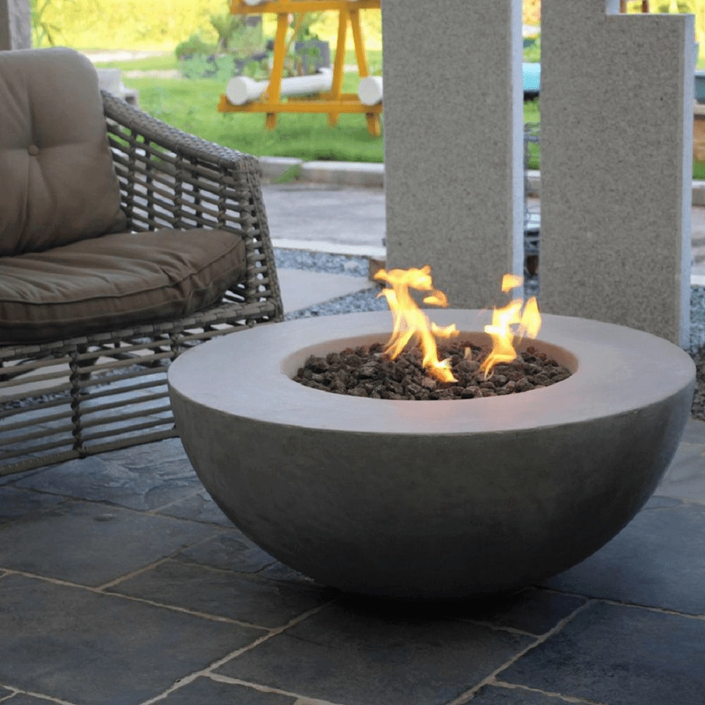Modeno - Roca Round Concrete Fire Pit Table OFG107
