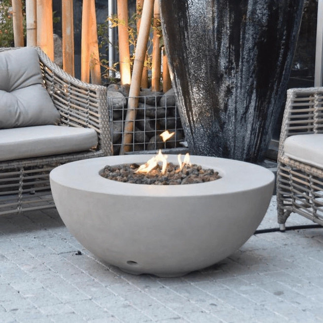Modeno - Roca Round Concrete Fire Pit Table OFG107