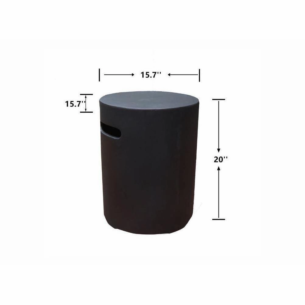 Modeno - Round Concrete Propane Tank Cover with Smooth Texture ONB017