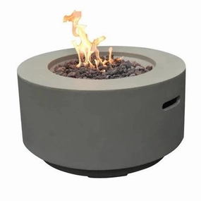 Modeno - Waterford Round Concrete Fire Pit Table OFG152portable outdoor fire pit with lid